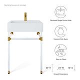 Redeem 24" Acrylic Wall-Mount Bathroom Vanity by Lefancy