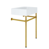 Redeem 24" Wall-Mount Gold Stainless Steel Bathroom Vanity by Lefancy