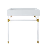 Redeem 32" Acrylic Wall-Mount Bathroom Vanity by Lefancy