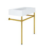 Redeem 32" Wall-Mount Gold Stainless Steel Bathroom Vanity by Lefancy