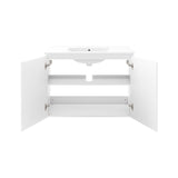 Bryn 36" Wall-Mount Bathroom Vanity by Lefancy