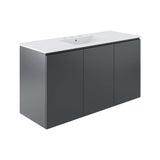 Bryn 48" Wall-Mount Bathroom Vanity by Lefancy