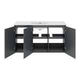 Bryn 48" Wall-Mount Bathroom Vanity by Lefancy