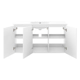 Bryn 48" Wall-Mount Bathroom Vanity by Lefancy