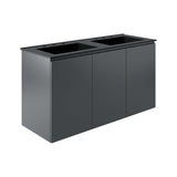 Bryn 48" Wall-Mount Double Sink Bathroom Vanity by Lefancy