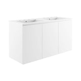 Bryn 48" Wall-Mount Double Sink Bathroom Vanity by Lefancy