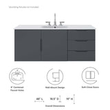 Vitality 48" Single Sink Bathroom Vanity by Lefancy