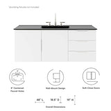 Vitality 48" Single Sink Bathroom Vanity by Lefancy