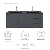 Vitality 48" Double Sink Bathroom Vanity by Lefancy