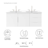 Vitality 48" Double Sink Bathroom Vanity by Lefancy