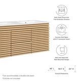 Render 48" Wall-Mount Bathroom Vanity by Lefancy