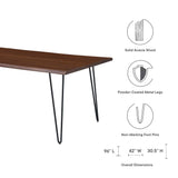 Ardor 96" Live Edge Acacia Wood Acacia Wood Dining Table by Lefancy