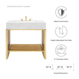 Gridiron 36" Bathroom Vanity by Lefancy