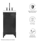 Steamforge 18" Bathroom Vanity Cabinet (Sink Basin Not Included) by Lefancy