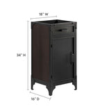 Steamforge 18" Bathroom Vanity Cabinet (Sink Basin Not Included) by Lefancy