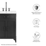 Steamforge 24" Bathroom Vanity Cabinet (Sink Basin Not Included) by Lefancy