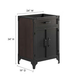 Steamforge 24" Bathroom Vanity Cabinet (Sink Basin Not Included) by Lefancy