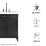 Steamforge 30" Bathroom Vanity Cabinet (Sink Basin Not Included) by Lefancy