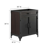 Steamforge 30" Bathroom Vanity Cabinet (Sink Basin Not Included) by Lefancy