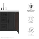 Steamforge 48" Bathroom Vanity Cabinet (Sink Basin Not Included) by Lefancy