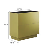 Quantum 36" Bathroom Vanity Cabinet (Sink Basin Not Included) by Lefancy