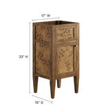 Elysian 18" Wood Bathroom Vanity Cabinet (Sink Basin Not Included) by Lefancy