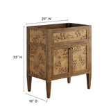 Elysian 30" Bathroom Vanity Cabinet (Sink Basin Not Included) by Lefancy