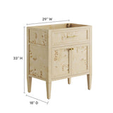 Elysian 30" Bathroom Vanity Cabinet (Sink Basin Not Included) by Lefancy