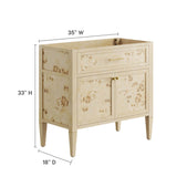 Elysian 36" Wood Bathroom Vanity Cabinet (Sink Basin Not Included) by Lefancy