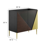 Alchemist 36" Bathroom Vanity Cabinet (Sink Basin Not Included) by Lefancy