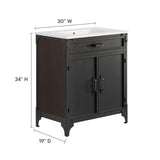 Steamforge 30" Bathroom Vanity by Lefancy