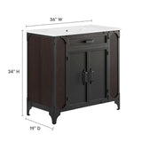 Steamforge 36" Bathroom Vanity by Lefancy