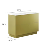 Quantum 48" Single Sink Bathroom Vanity by Lefancy