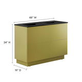 Quantum 48" Double Sink Bathroom Vanity by Lefancy