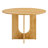 Rivian Round 48" Wood Dining Table by Lefancy