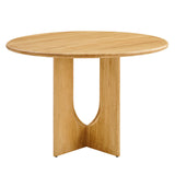Rivian Round 48" Wood Dining Table by Lefancy