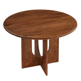 Rivian Round 48" Wood Dining Table by Lefancy