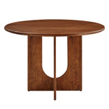 Rivian Round 48" Wood Dining Table by Lefancy