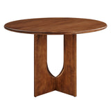 Rivian Round 48" Wood Dining Table by Lefancy