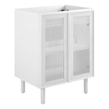 Calla 24" Perforated Metal Bathroom Vanity Cabinet (Sink Basin Not Included) by Lefancy