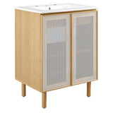 Calla 24" Perforated Metal Bathroom Vanity by Lefancy