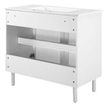 Calla 36" Perforated Metal Bathroom Vanity by Lefancy