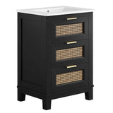 Dixie 24��� Solid Wood Bathroom Vanity by Lefancy