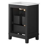Dixie 24��� Solid Wood Bathroom Vanity by Lefancy