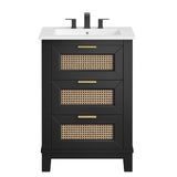 Dixie 24��� Solid Wood Bathroom Vanity by Lefancy