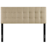 Lily Upholstered Fabric Queen Headboard by Lefancy