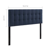 Lily Upholstered Fabric King Headboard by Lefancy