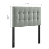 Lily Upholstered Fabric Twin Headboard by Lefancy