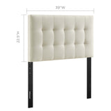 Lily Upholstered Fabric Twin Headboard by Lefancy