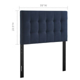 Lily Upholstered Fabric Twin Headboard by Lefancy